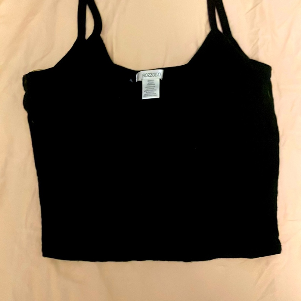 Black Small Crop top tank
